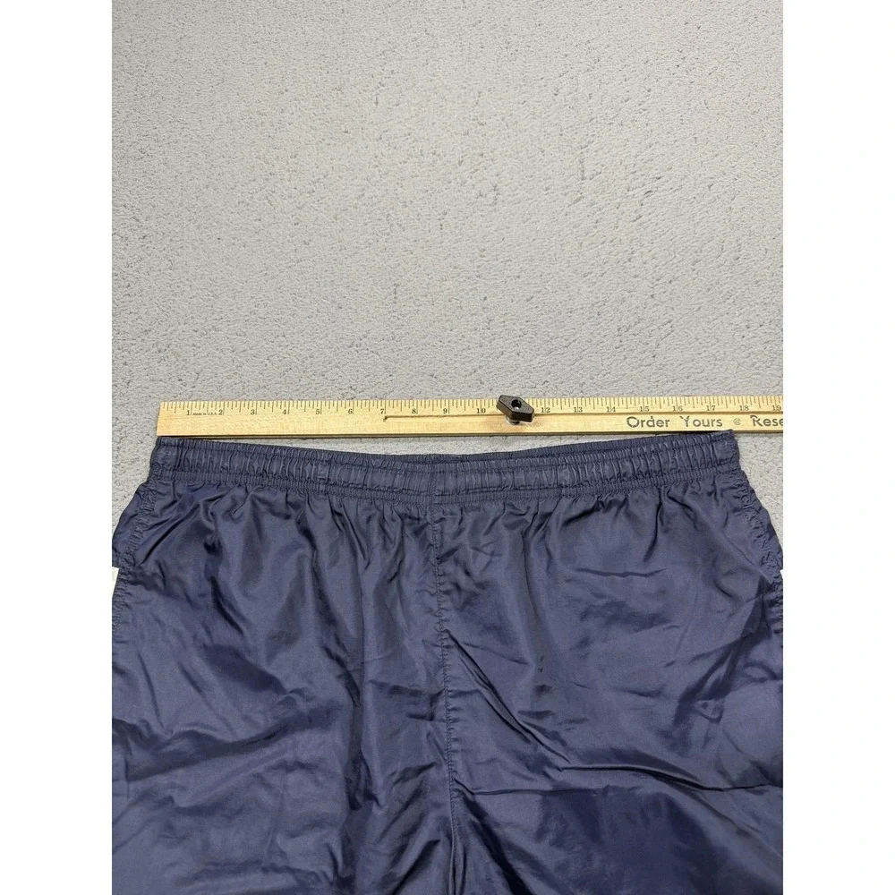 VTG Nike Swim Shorts Mens Large Blue Colorblock Mesh Lined Drawstring Pockets